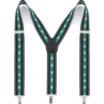 Kšandy Modro-zelené šle se čtyřlístky - Tailor Toki