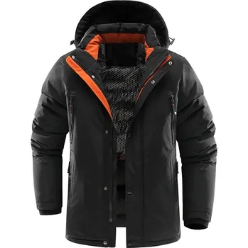 Pánský zimní kabát Pánská zimní bunda ND832 Barva: Černá, Velikost: L
