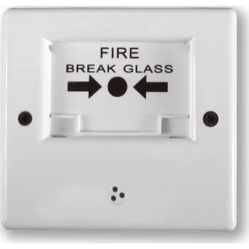 Zabezpečení domácnosti CP-01 - bílá tísňový hlásič s mechanickou aretací