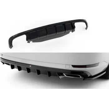 Nárazník Zadní difuzor V.2 Škoda Superb Liftback / Combi Mk3 černý lesklý plast