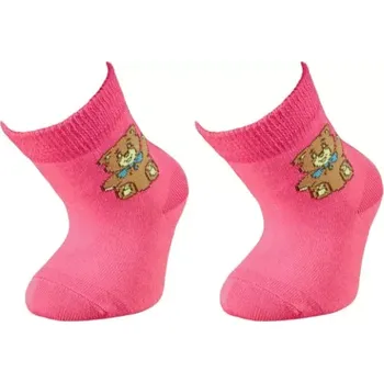 Trepon Kojenecké bavlněné ponožky FERDA - růžové 13-15