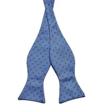 Motýlek Světle modrý vázací motýlek s puntíky - Tailor Toki