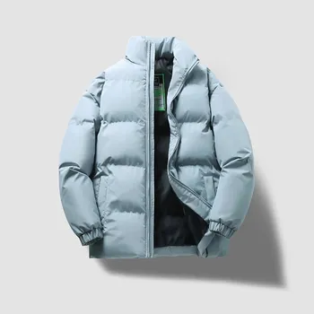 Pánský zimní kabát Pánská zimní bunda ND843 Barva: Modrá, Velikost: M