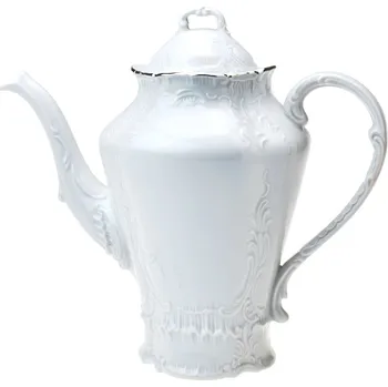 Konvice na čaj Český porcelán, Dubí Konvice kávová 1,2 l Opera s platinovou linkou II.jakost