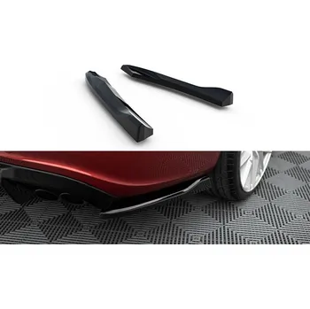 Tuning Splittery zadní boční Audi S5 / A5 S-Line Sportback 8T černý lesklý plast