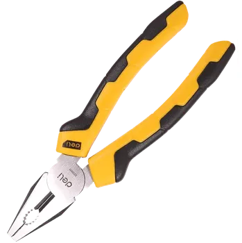 Kleště Deli Tools EDL2008 víceúčelové kleště (kombinátory), 8" (žluté)