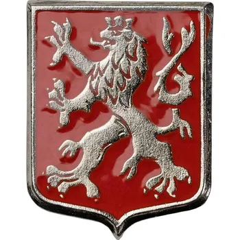 ArmyČastolovice.cz Odznak český lev ERB / červený PIN