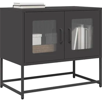 Obývací pokoj vidaXL TV skříňka 68x39x60,5 cm Ocel válcovaná za studena [853337] Barva: Černá