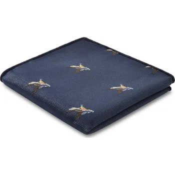 Látkový kapesník Zoikos | Námořnicky modrý kapesníček do saka s kachnami - Trendhim