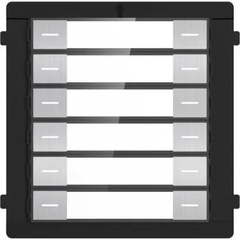 Příslušenství k domovnímu zvonku DS-KD-K12/S modul s dvanácti zvonkovými tlačítky, 2. gen., nerez