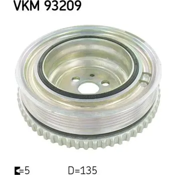 Řemenice, klikový hřídel SKF VKM 93209