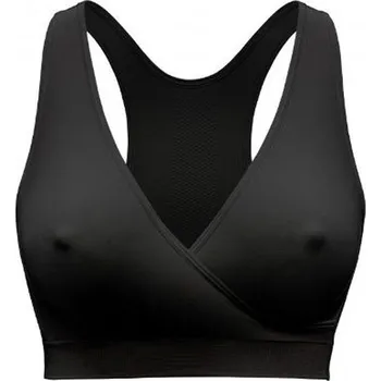 Těhotenské spodní prádlo MEDELA noční těhotenská a kojící podprsenka Keep Cool černá vel. S