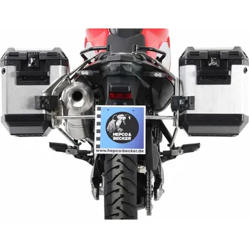 Zavazadlo na motocykl Hepco & Becker Kufry Hepco Becker Xplorer Cutout na BMW F 650 GS Twin (08-11), F 700 GS (12-17) 37-40l stříbrné