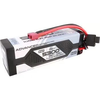 RC vybavení Gens ace Advanced G-Tech 5300mAh 11.4V 3S1P 100C HV car Lipo Battery Pack Hardcase with Deans Plug