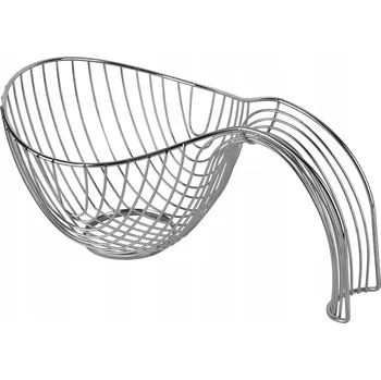 Obraz Koš na ovoce kovový stříbrný