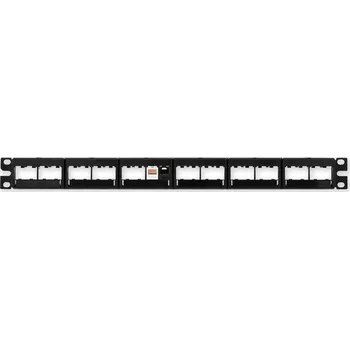 Patch panel PP-MC5 24 empty 19" patch panel 1U, pro 24 KJ
