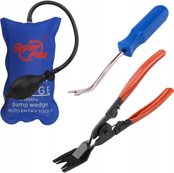 Sada nářadí SADA NÁŘADÍ PRO DEMONTÁŽ ČALUNĚNÍ AUTA, SVORKY, KLEŠTĚ, PÁČIDLO, ROZPĚRKA