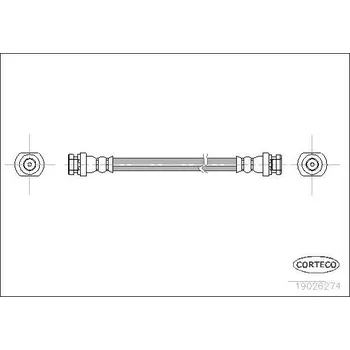 Brzdová hadice Brzdová hadice CORTECO 19026274