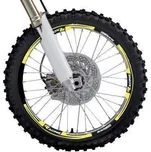 BLACKBIRD sada ochranných nálepek na ráfky barva žlutá fluo (RACING)