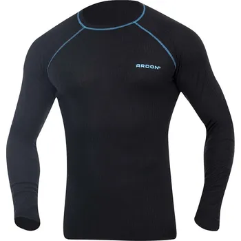 Pánské tričko Funkční tričko s dlouhým rukávem ARDON®SPRINGI černo-modrá S černá 3XL