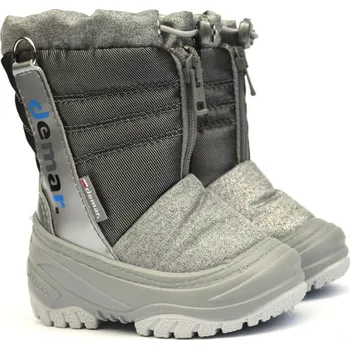 Pánská zimní obuv DEMAR dětské sněhule TEDDY 4032 E silver, --- - 20-21