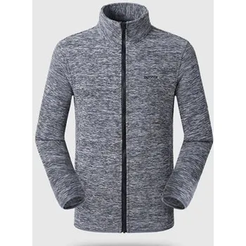 Pánský svetr Pánská svetrová bunda kardigan se zipem Barva: Šedá, Velikost: 3XL