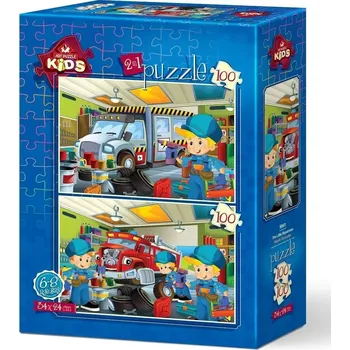 Puzzle Puzzle Malí opraváři 2x100 dílků