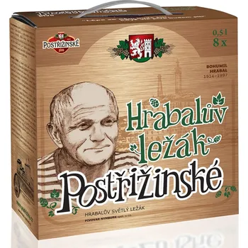 Pivo Hrabalův ležák 12 8 x 0,5 l