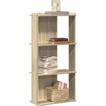 Knihovna vidaXL Knihovna se 3 policemi 60 x 30 x 120 cm kompozit [860265] Barva: dub sonoma