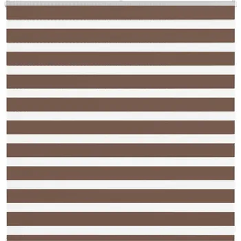 Roleta vidaXL Zebra roleta hnědá 150x100 cm šířka látky 145,9 cm polyester