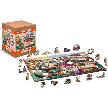 Puzzle WOODEN CITY Dřevěné Benátský karneval 2v1 EKO 300 dílků