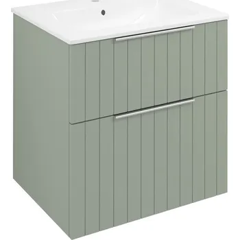 Koupelnový nábytek Cirasa umyvadlová skříňka 59,2x64x46cm, verde strip CR601-4444S