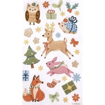 samolepka Samolepky "Vánoční zvířátka", Arpex, 4 ks