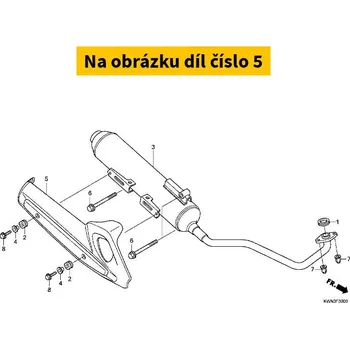 Honda Kryt výfuku Honda PCX 10-14 18318KWN900