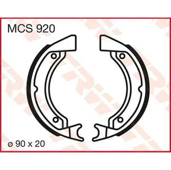 Brzdová čelist TRW MCS920 brzdové pakny čelisti na motorku