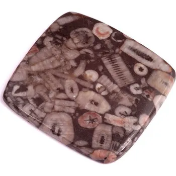 Přírodní kámen Kabošon Kammererite Fossil č.3440 (40x38x4mm)