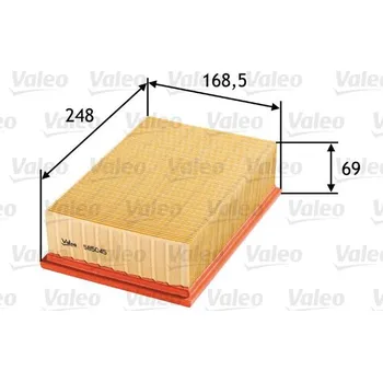 Vzduchový filtr Vzduchový filtr VALEO 585045