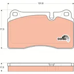Sada brzdových destiček, kotoučová brzda TRW GDB1743