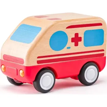 autíčko Woody Auto sanitka so zvukmi a svetlom zotrvačník