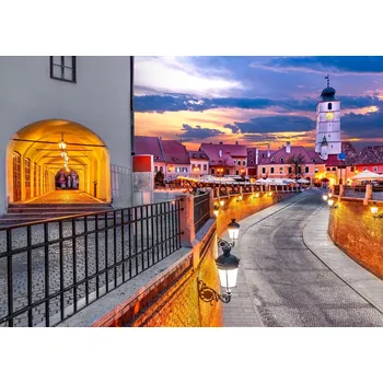 Puzzle Enjoy Malé náměstí Sibiu 1000 dílků