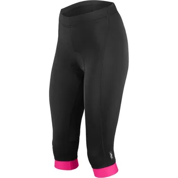 Cyklistické oblečení Dámské kalhoty Etape Natty 3/4 s vložkou, černá/růžová S