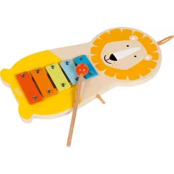 Hudební nástroj pro děti Goki Xylofon 5 tónů Kovový lev