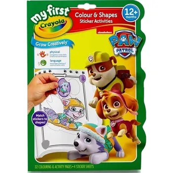 omalovánky Crayola barevné tvary a barvy PAW PATROL – aktivní omalovánka