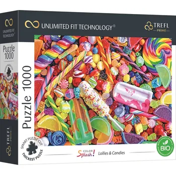Puzzle TREFL UFT Color Splash: Lízátka a cukrovinky 1000 dílků