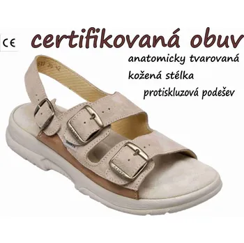 Dámská zdravotní obuv SANTÉ N/517/46/28/47/SP zdravotní sandál béžová, béžová - 40