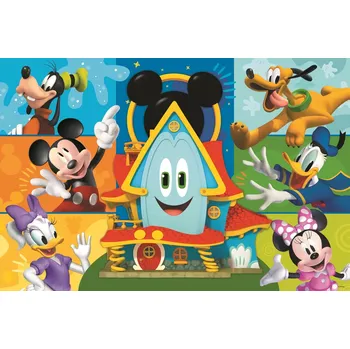 Puzzle TREFL Mickeyho klubík: Mickey Mouse a kamarádi MAXI 24 dílků