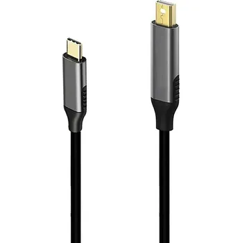 Datový kabel Kabel Mini Displayport / Thunderbolt na USB-C - propojovací - černý - 1,8m