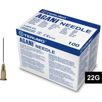 Injekční jehla TERUMO AGANI Varianta: 22G (0.7x32), RB, černé (100 ks)