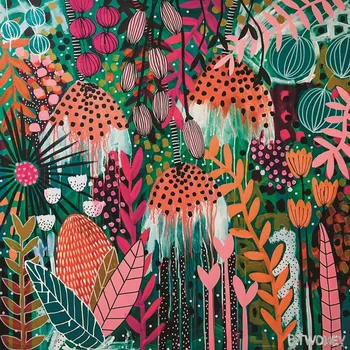 Puzzle Čtvercové puzzle HEYE Flowery – rubínový svit slunce, 1000 dílků