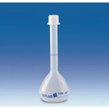 Vitlab Odměrná baňka PP (třída B) Objem: 10 ml